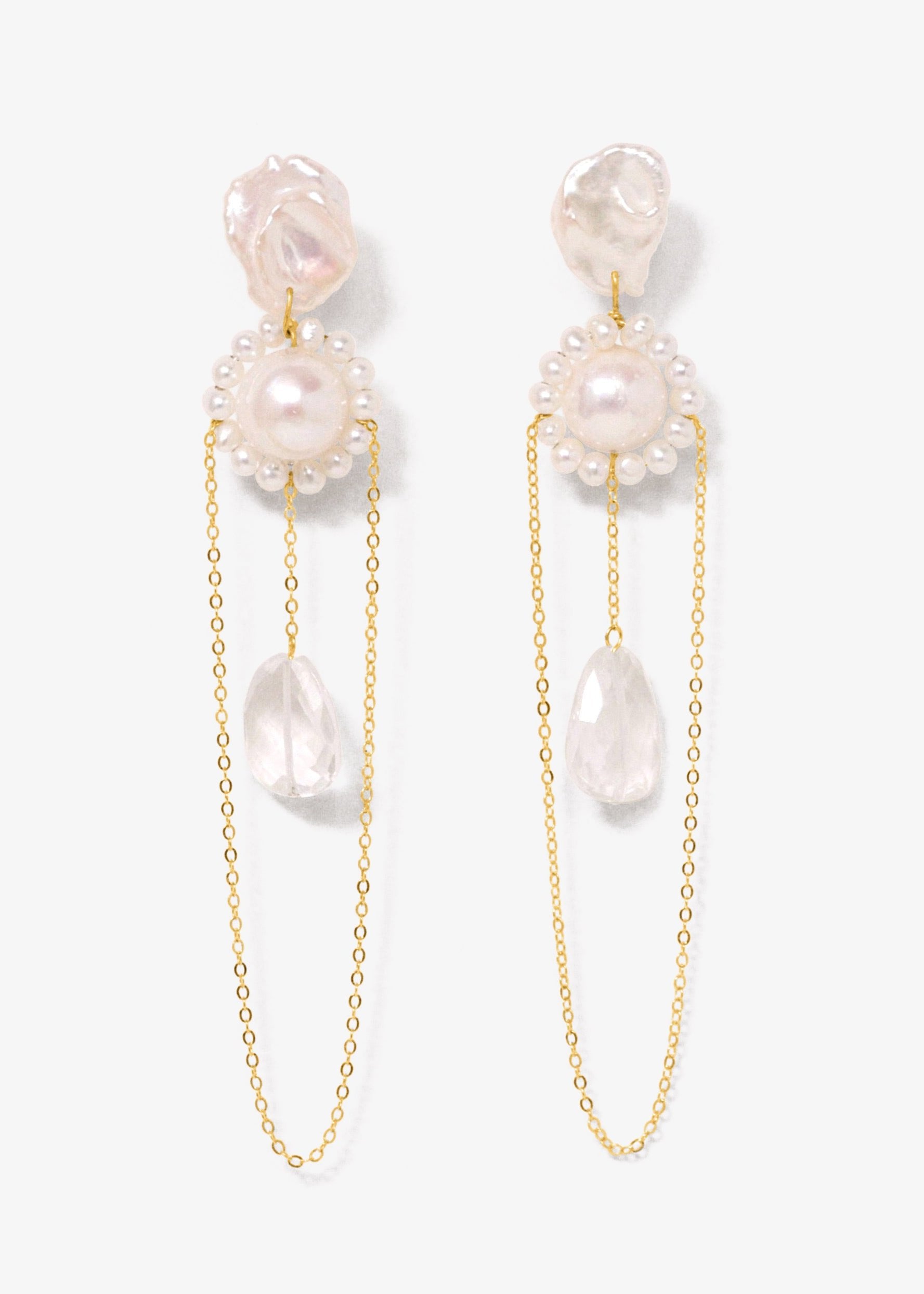 Pearl DOVE model パール ダヴ Adorn Pili Alma Pearl Earrings 14K Gold-Filled – AAA Grade Genuine
