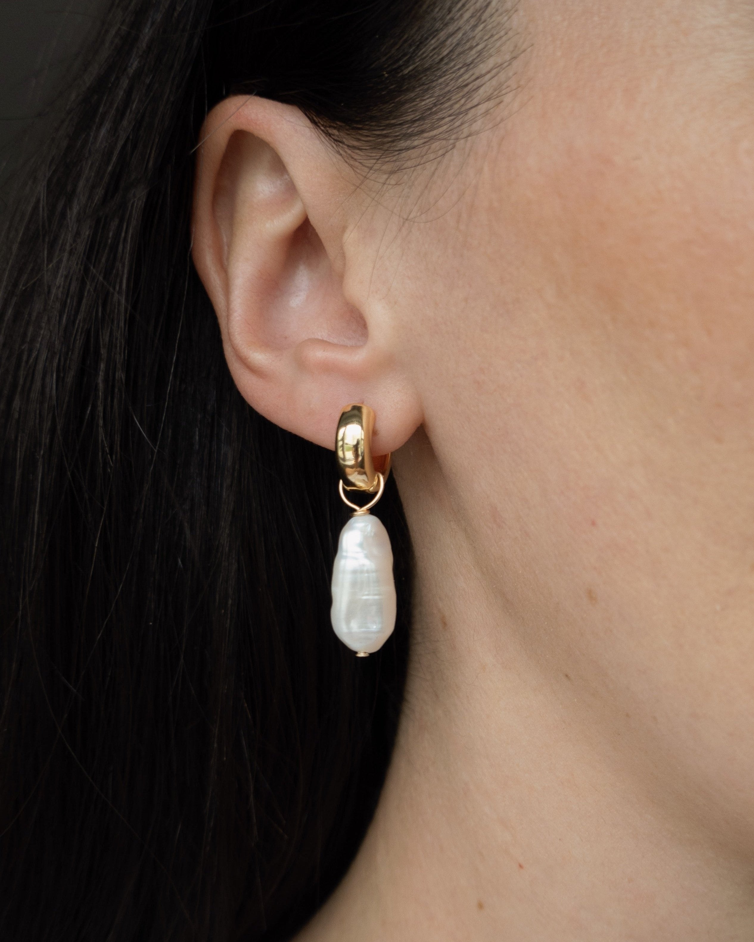 Ava Earrings - | Adorn Pili | Pearl Statement Jewelry