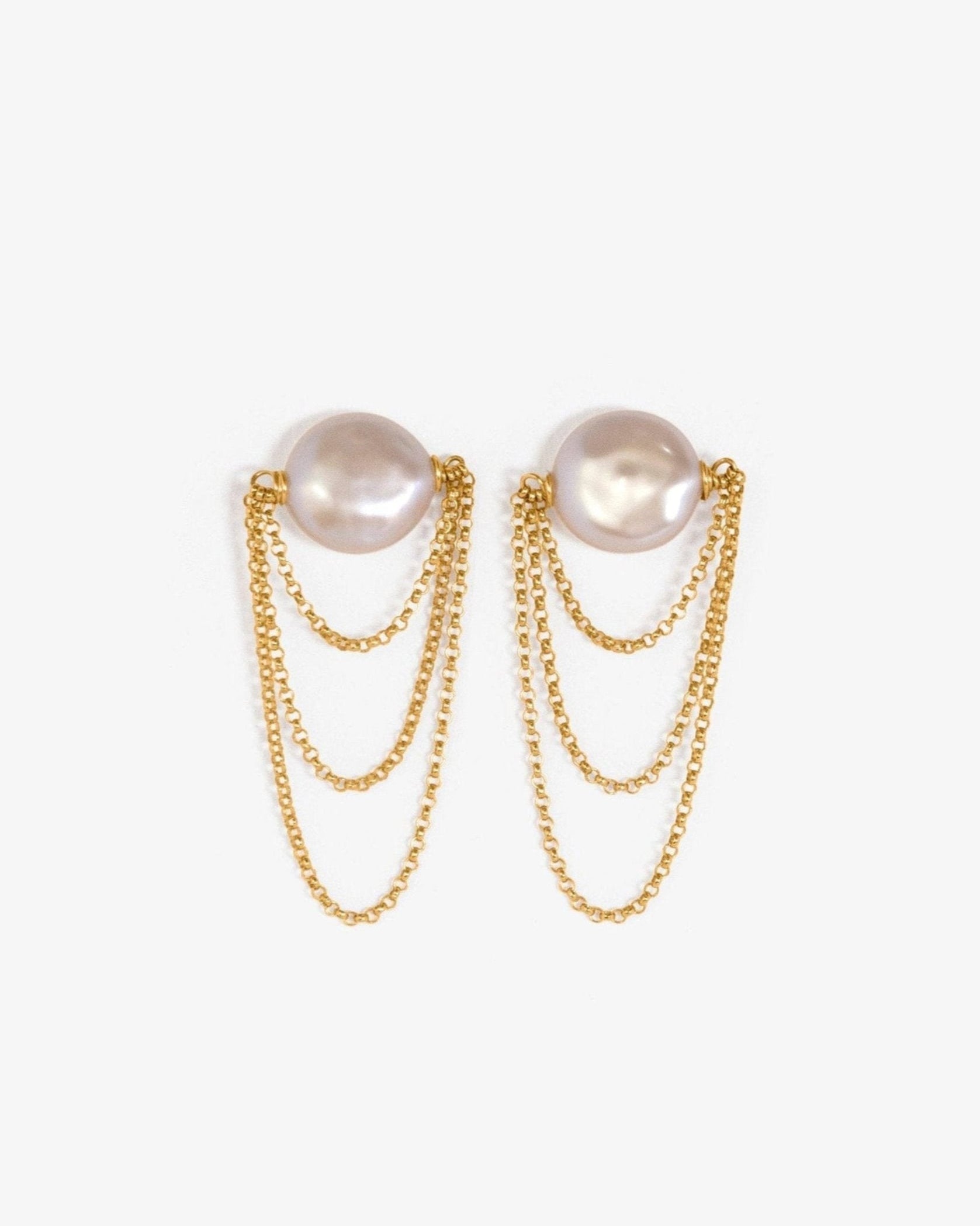 Dominica Earrings - | Adorn Pili | Pearl Statement Jewelry