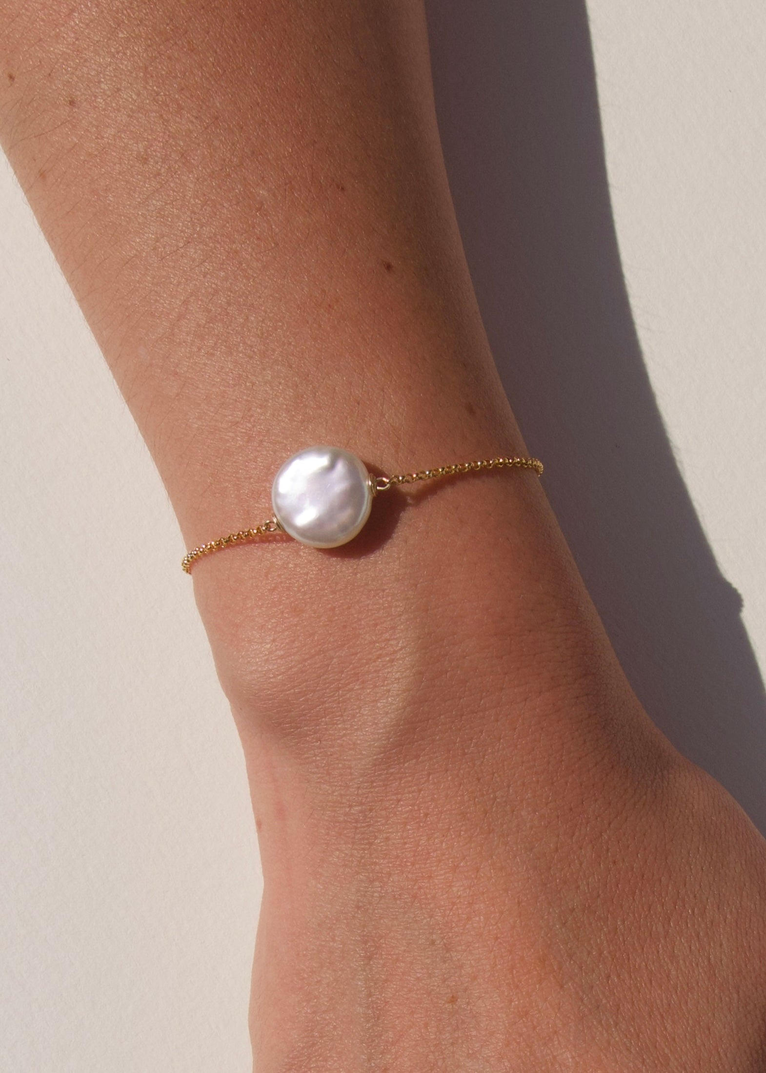 Adorn Pili Layla Pearl Bracelet 14K Gold-Filled – Freshwater