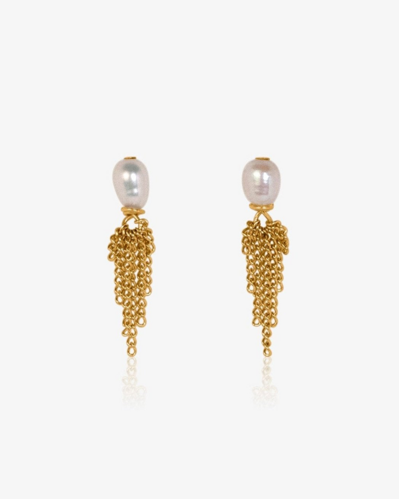 Aubrey Earrings - | Adorn Pili | Pearl Statement Jewelry
