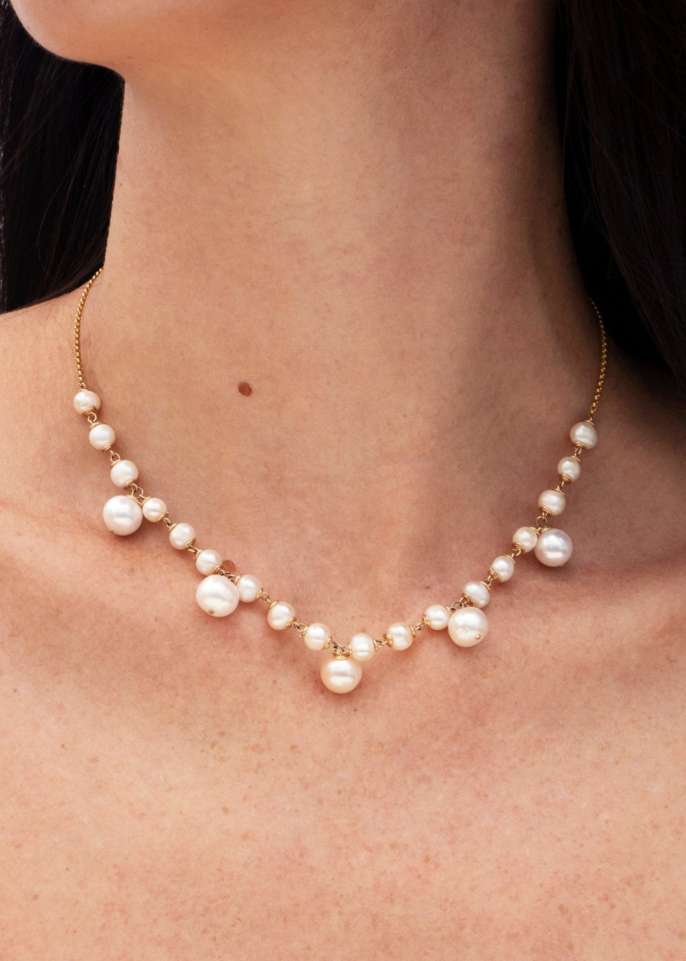 Anastasia Necklace - Designed to look & and feel like a family heirloom, this necklace is designed to evoke the sentiment of something old, even though it is new. Its the perfect addition to your bridal ensemble. Celebrate your special day with a touch of