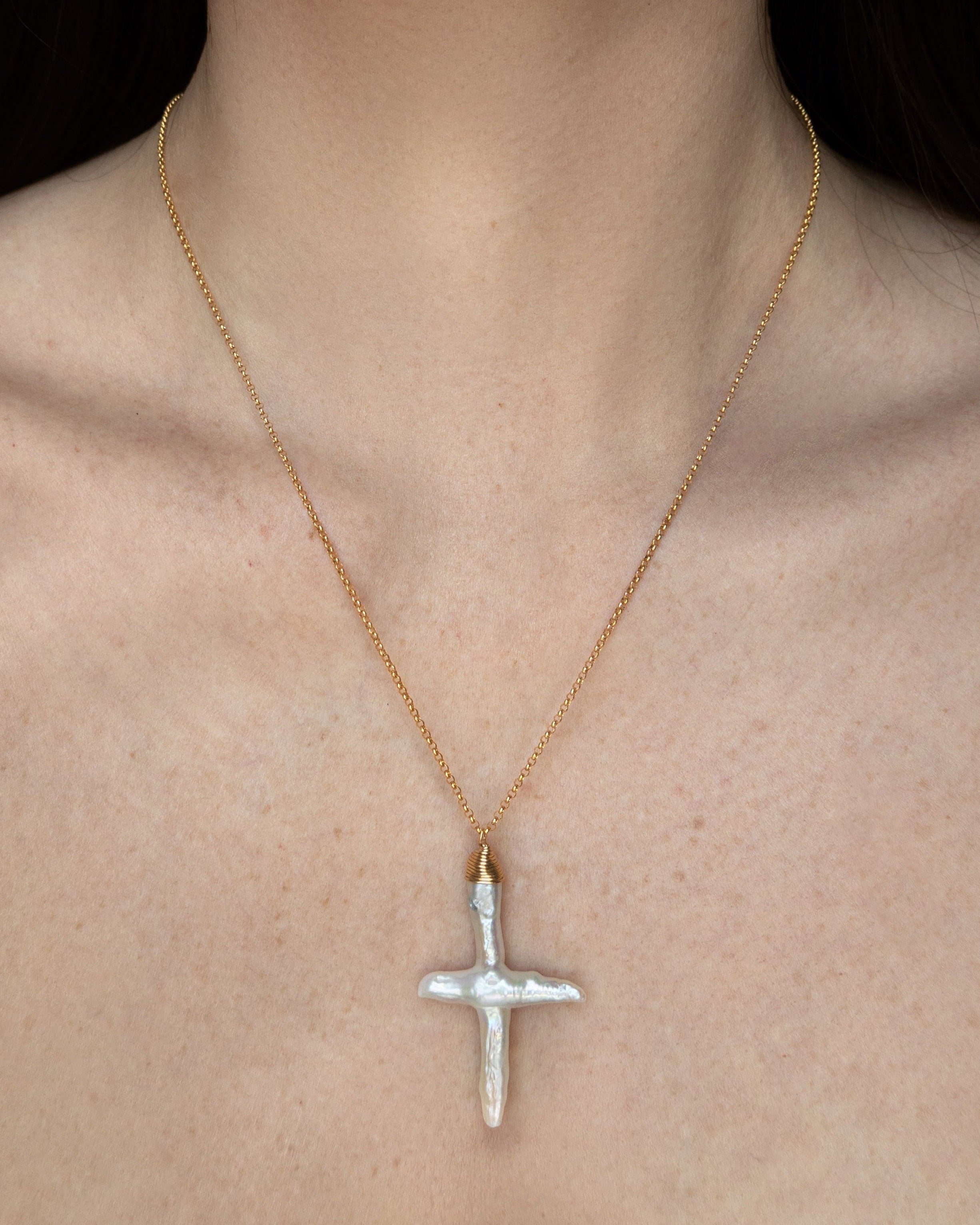 Gracie Necklace - | Adorn Pili | Pearl Statement Jewelry