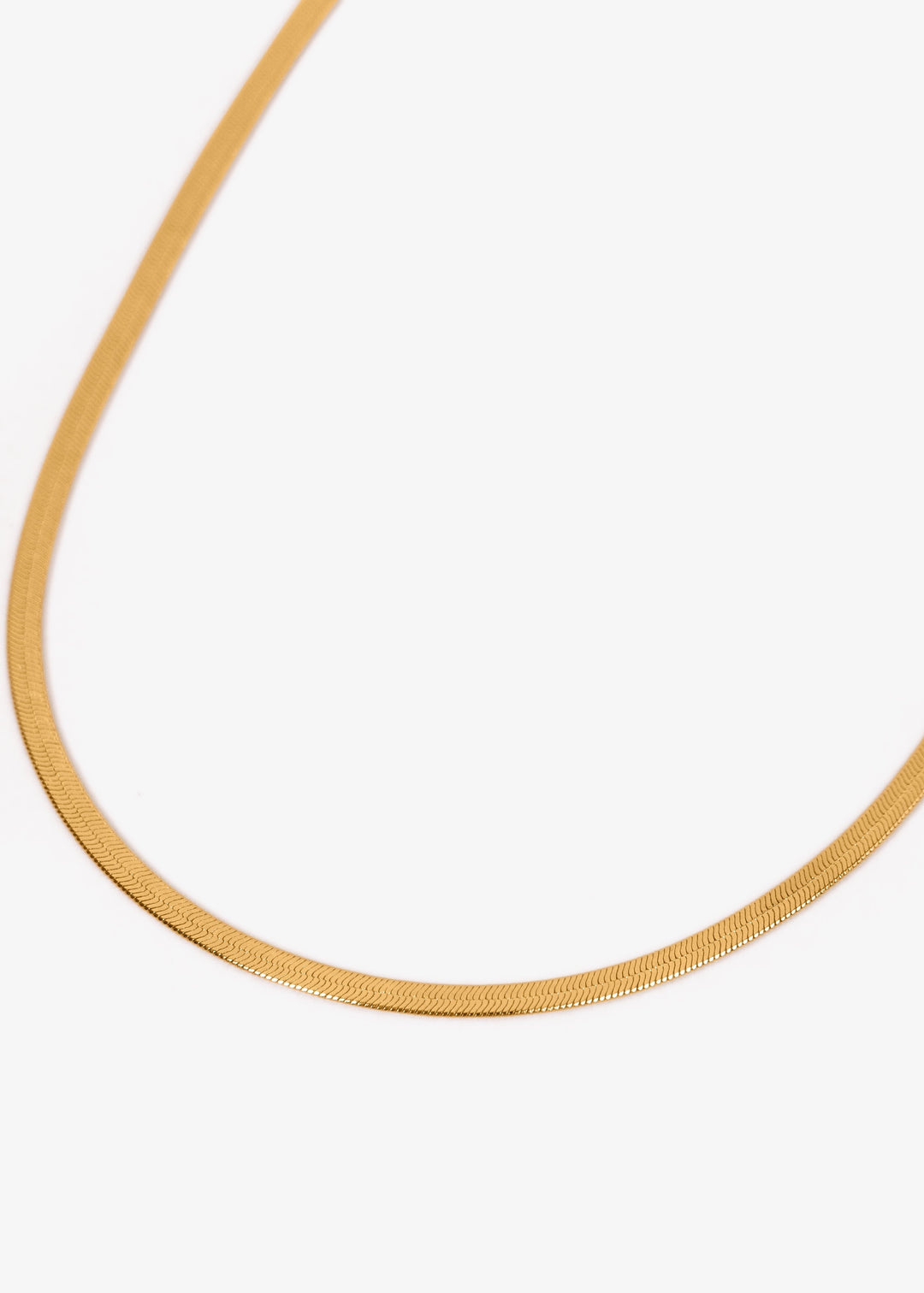 Sleeky necklace with 3mm gold-filled chain