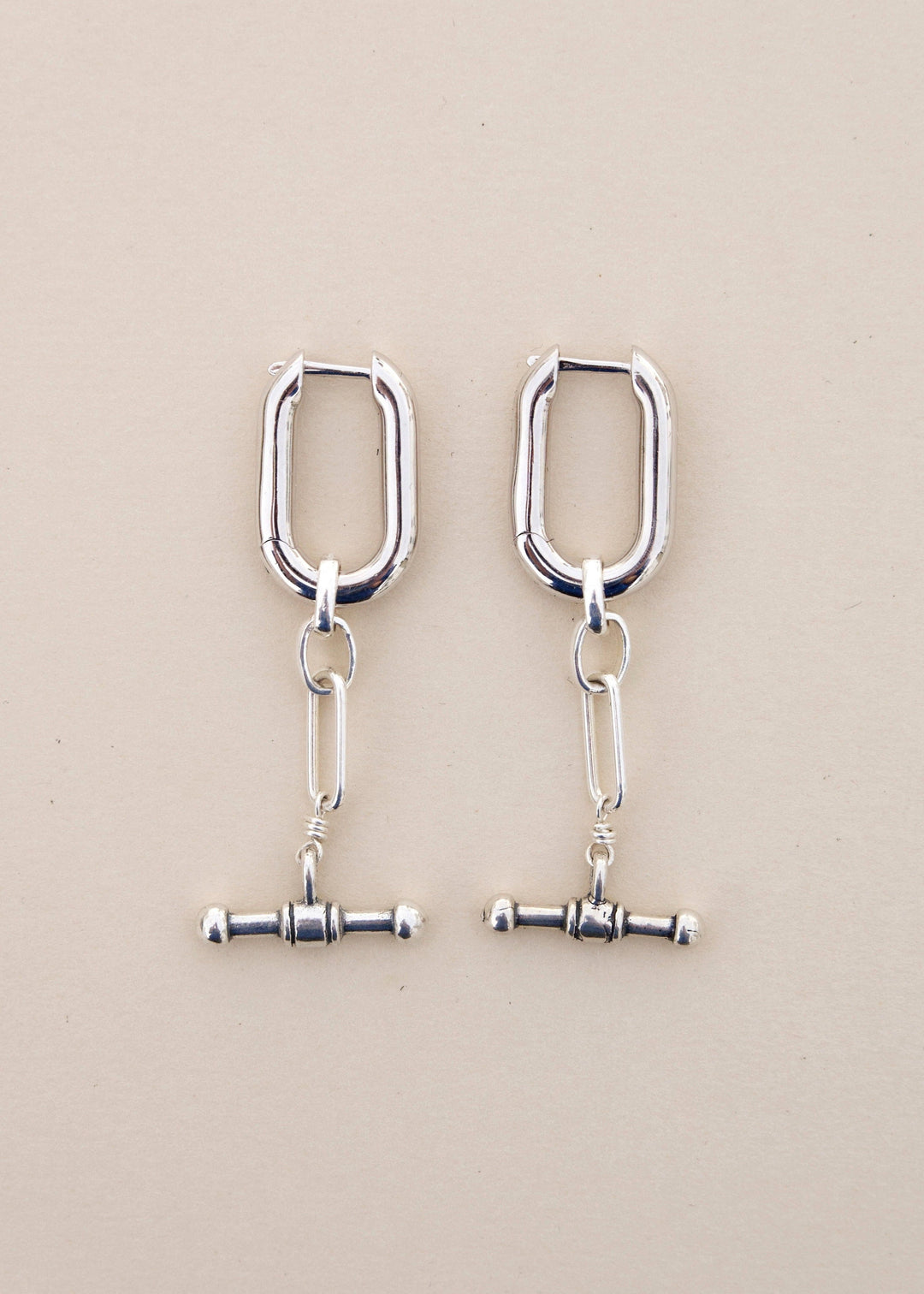 Sterling silver indie hoop earrings