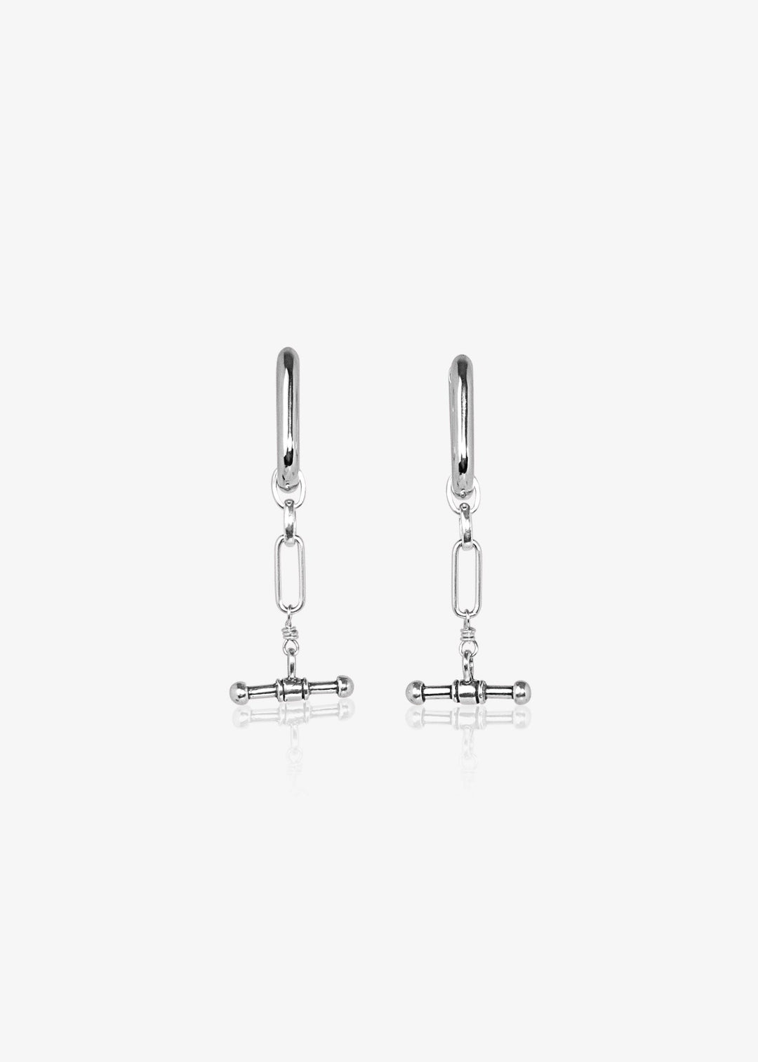 Sterling silver hoop earrings