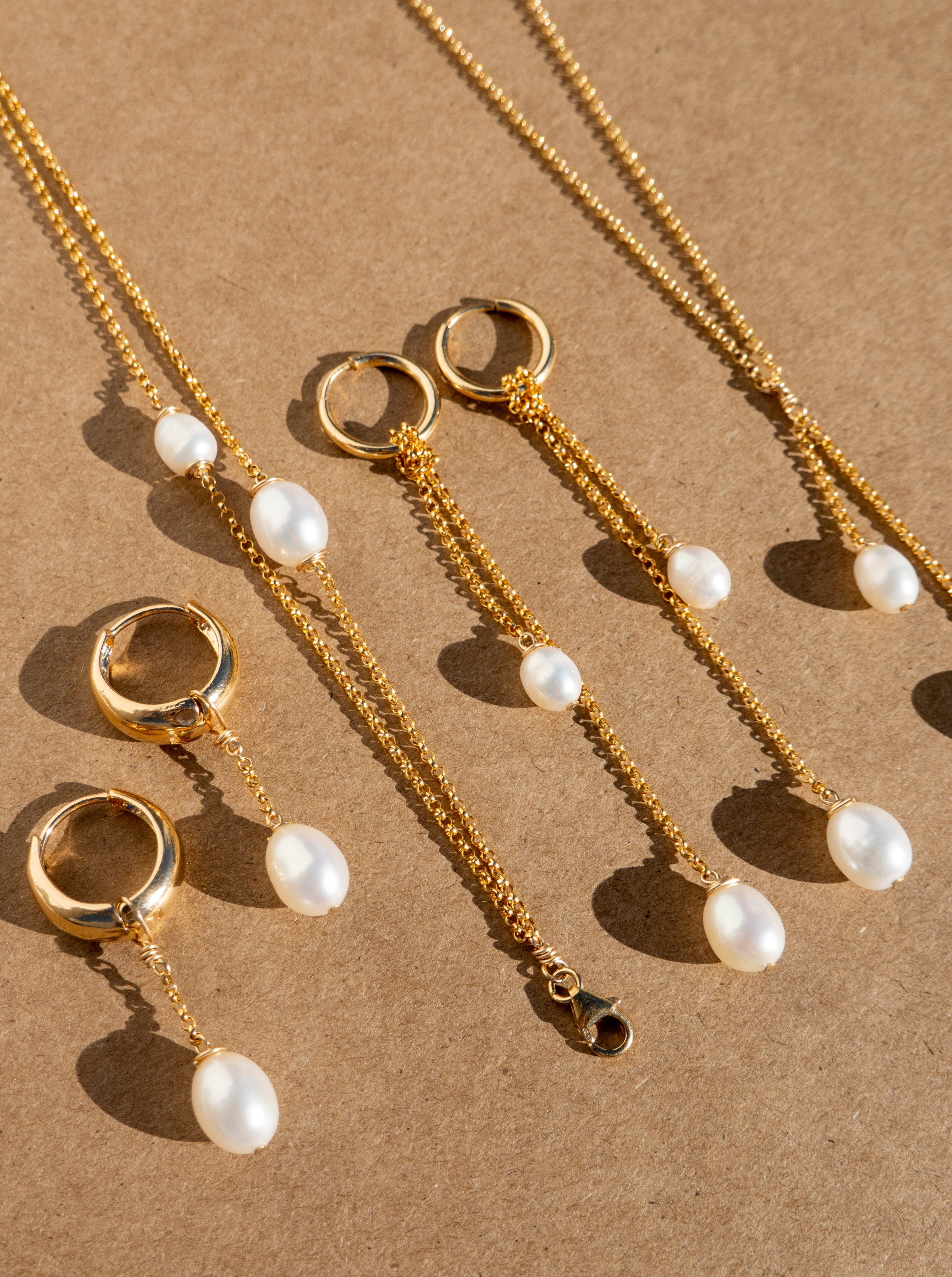 Iris Earrings - | Adorn Pili | Pearl Statement Jewelry