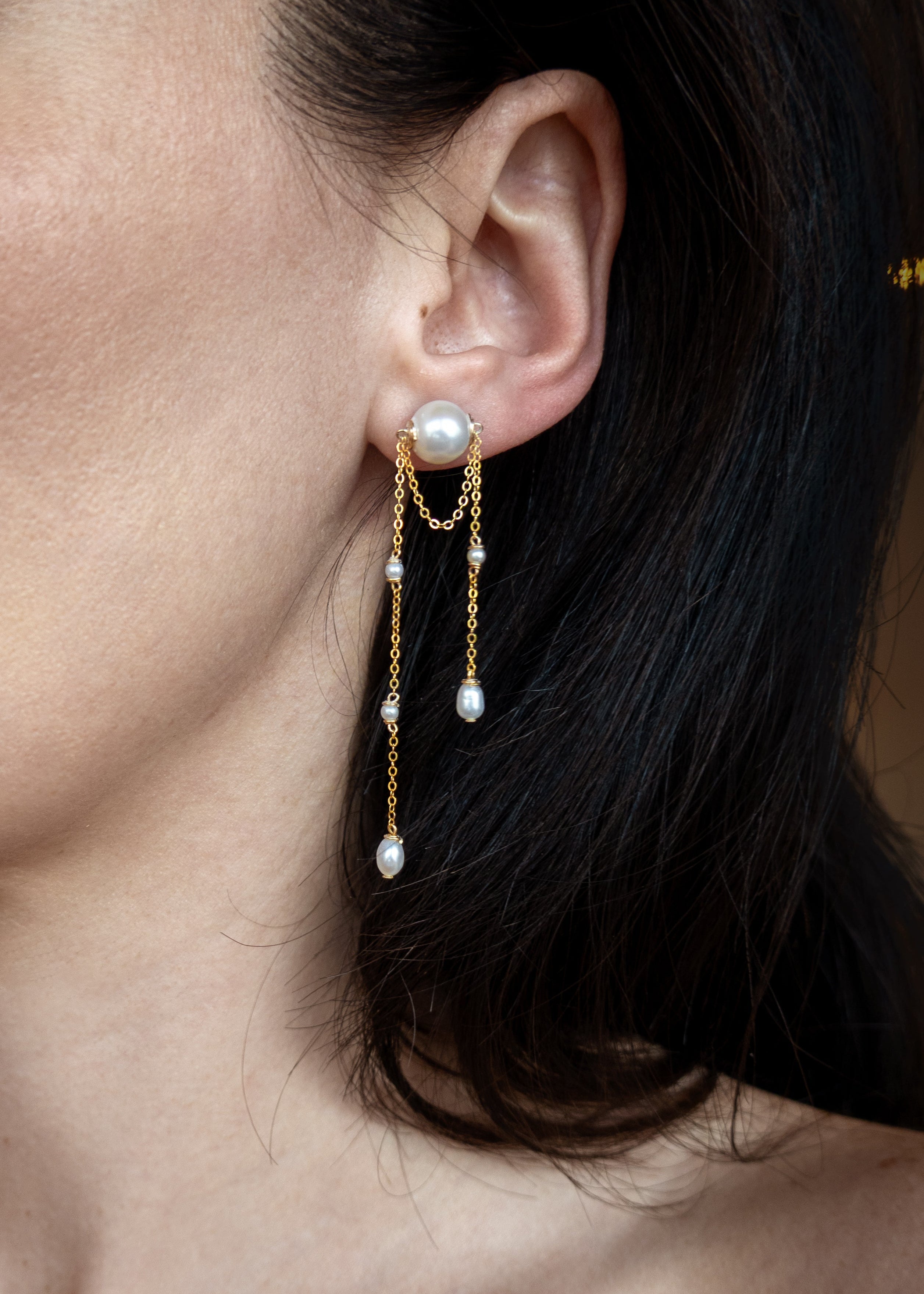 Juliet Earrings - | Adorn Pili | Pearl Statement Jewelry
