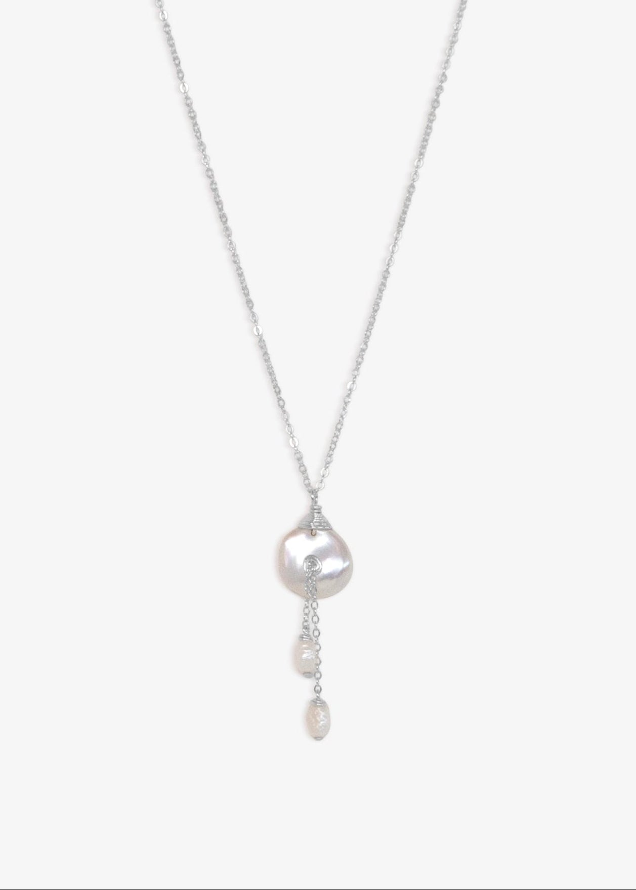 Lily Necklace - | Adorn Pili | Pearl Statement Jewelry