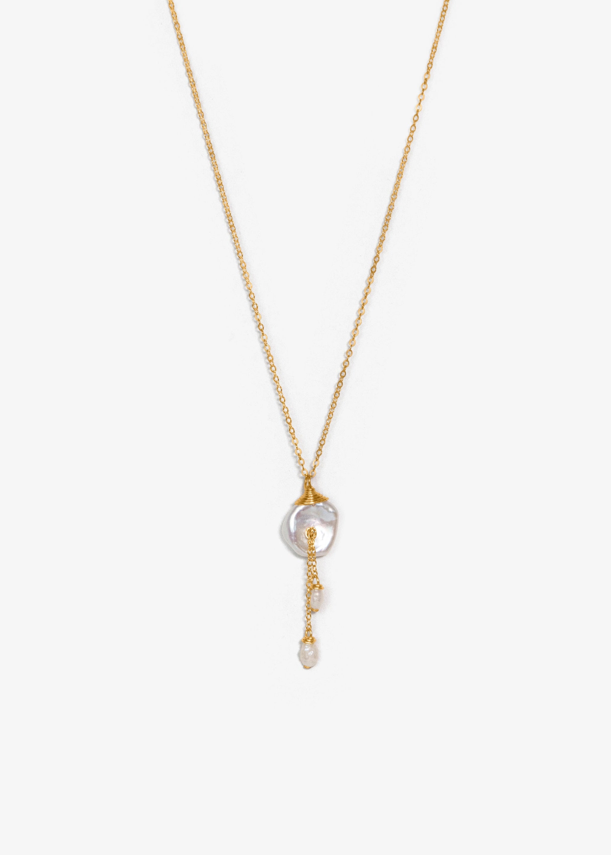 Lily Necklace - | Adorn Pili | Pearl Statement Jewelry
