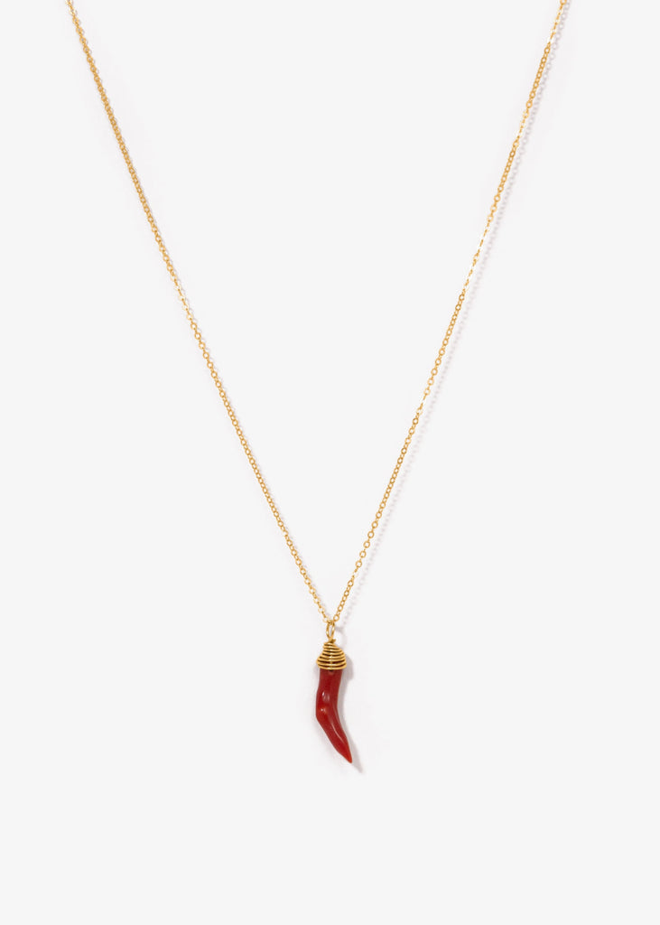 Adorn Pili Little Horn Pearl Necklace 14K Gold-Filled – Sciacca