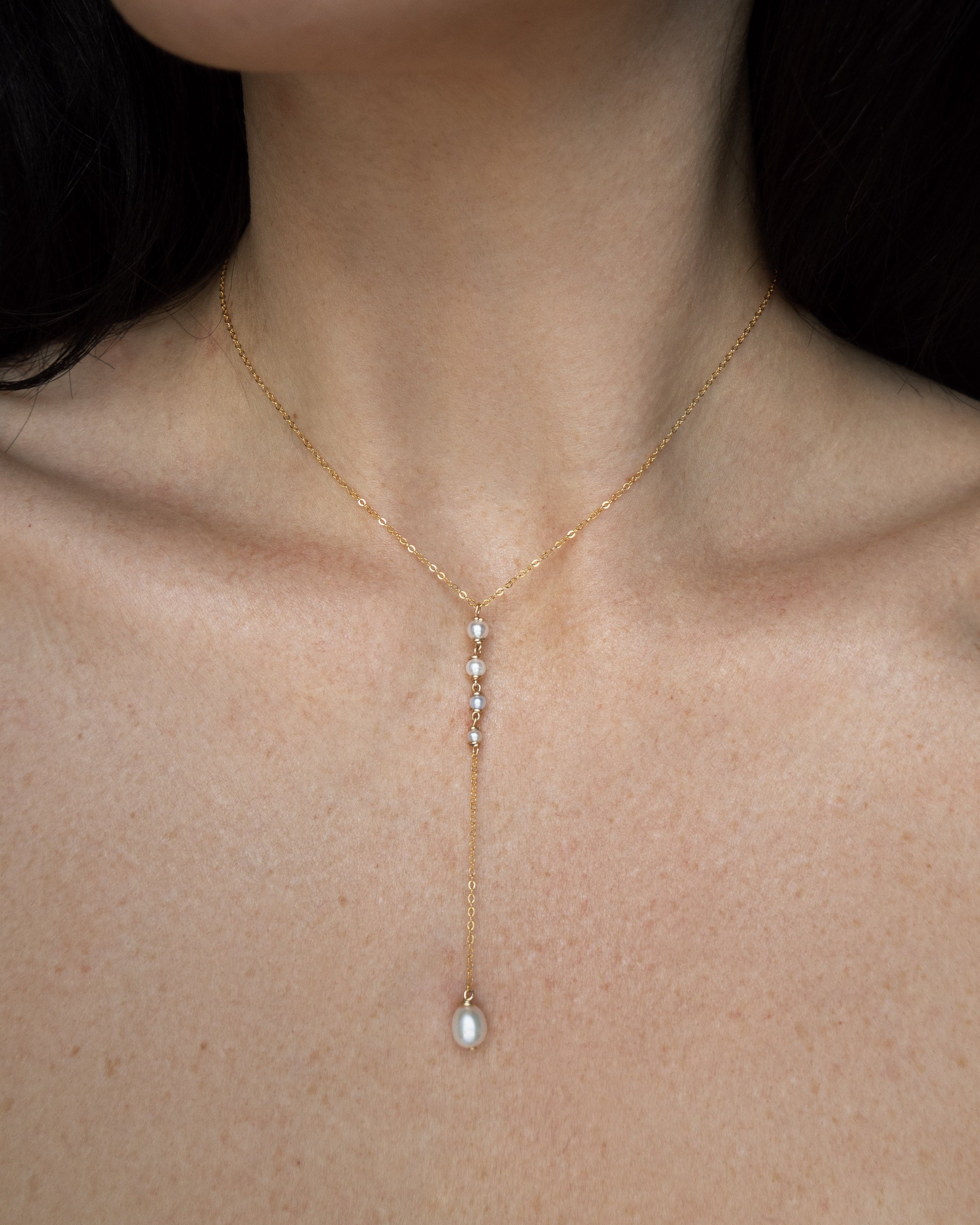 Lucine Necklace - | Adorn Pili | Pearl Statement Jewelry