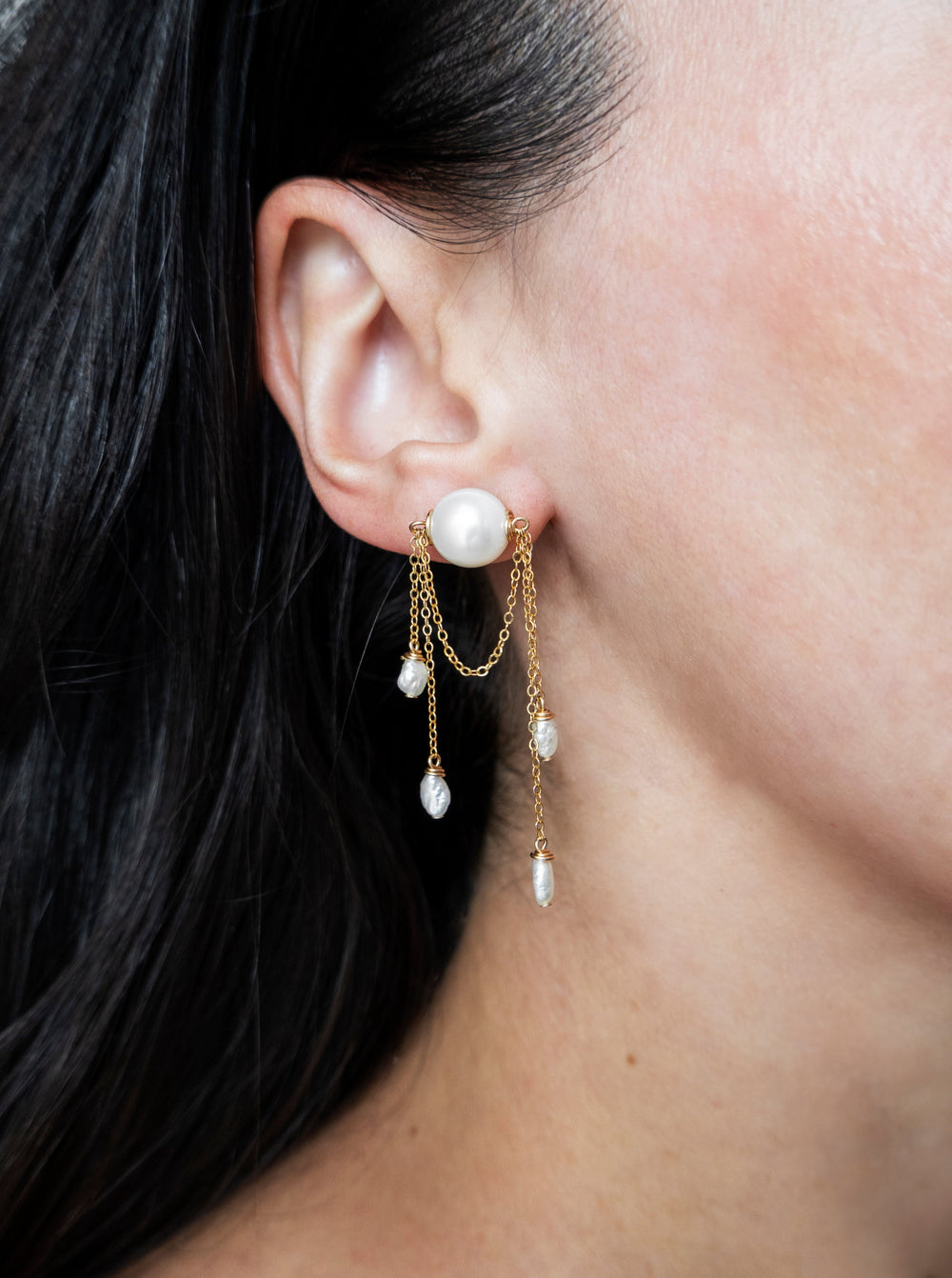 Athena Freshwater Pearl Earrings – atto.studio