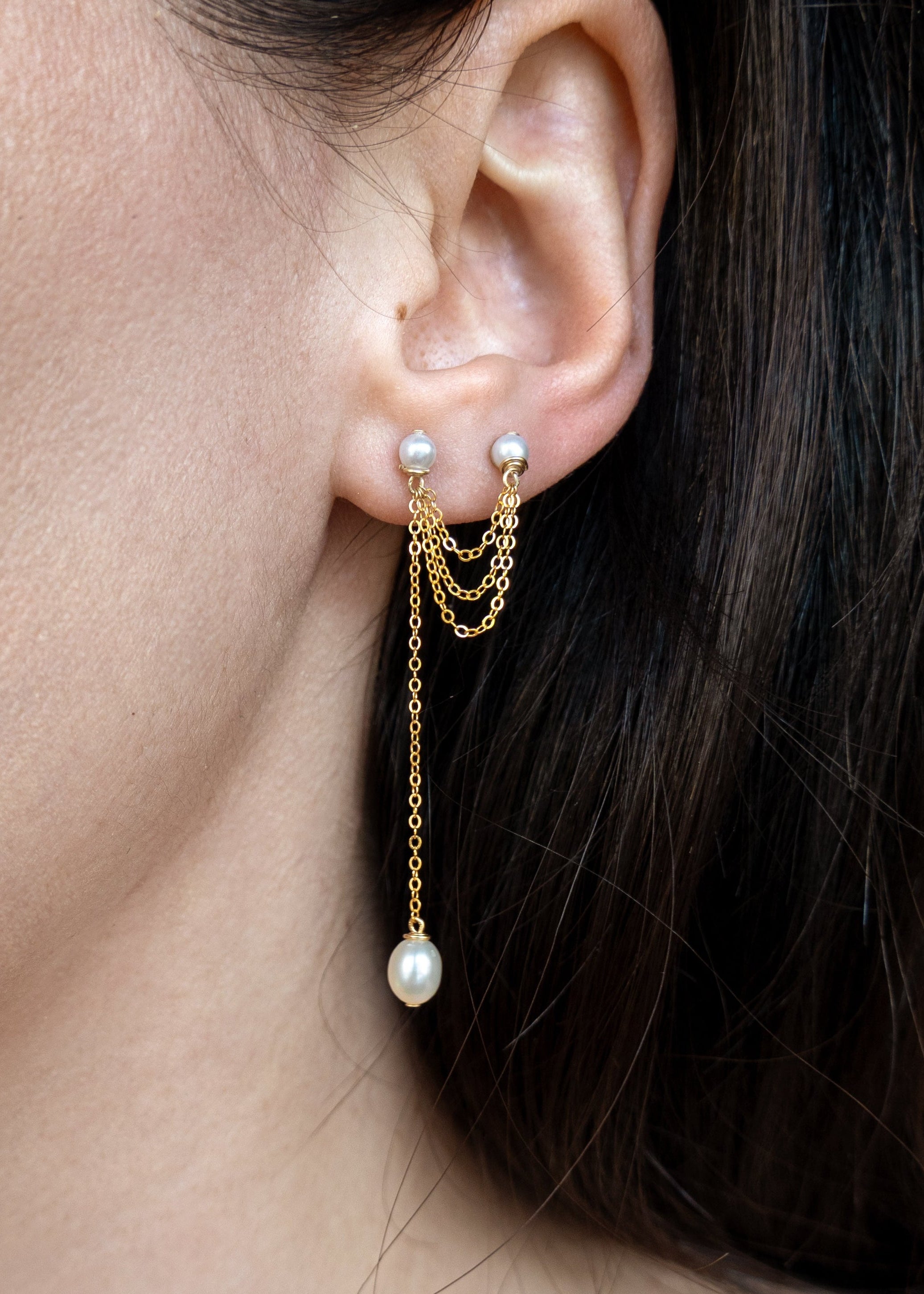マーダーポーレン ピアス Maeve Earrings - | Adorn Pili | Pearl Statement Jewelry