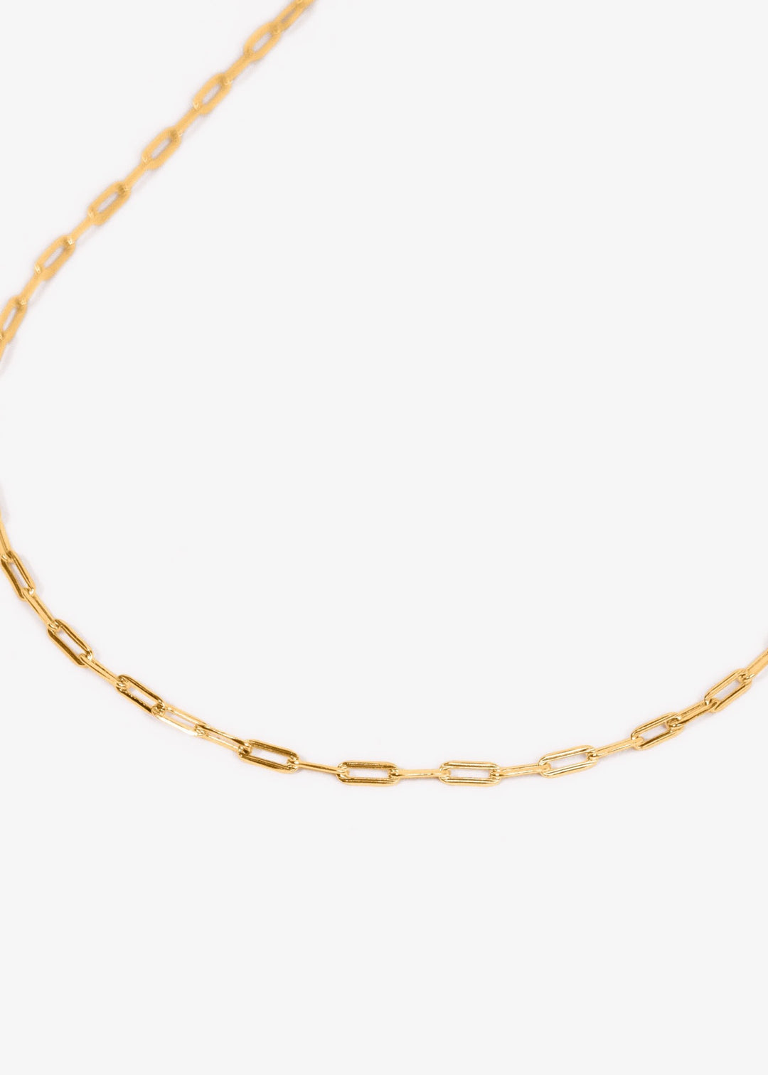 Gold-filled paperclip chain