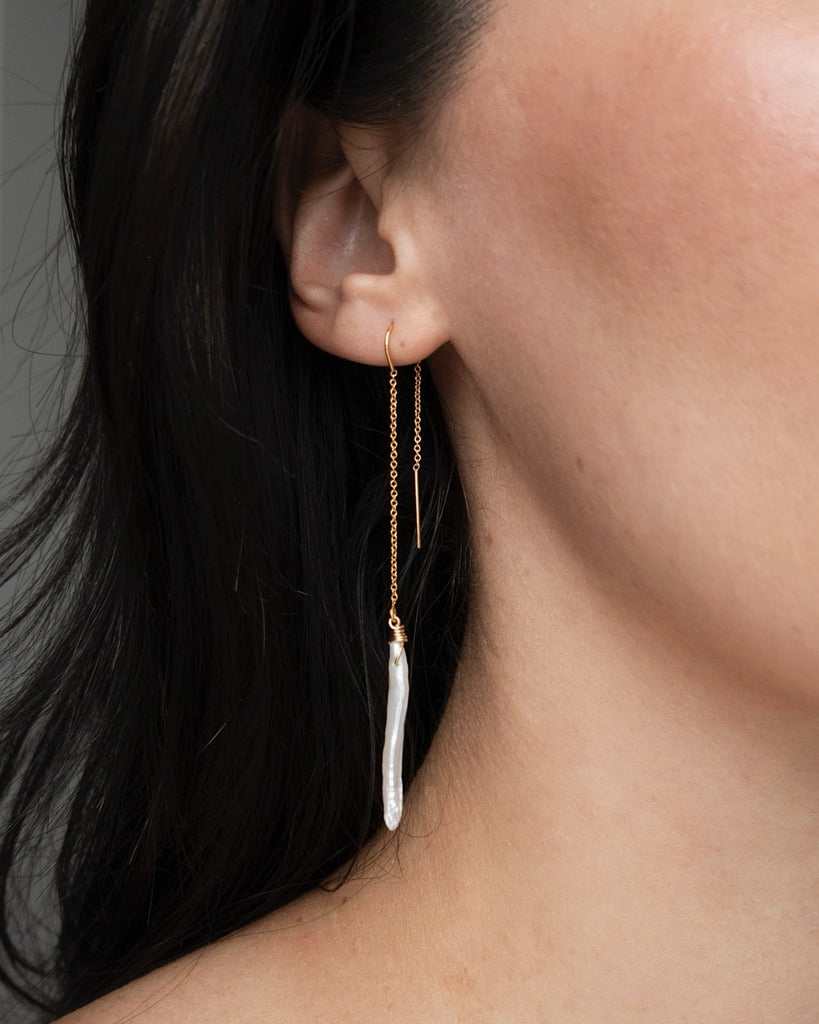 Raine Earrings - | Adorn Pili | Pearl Statement Jewelry