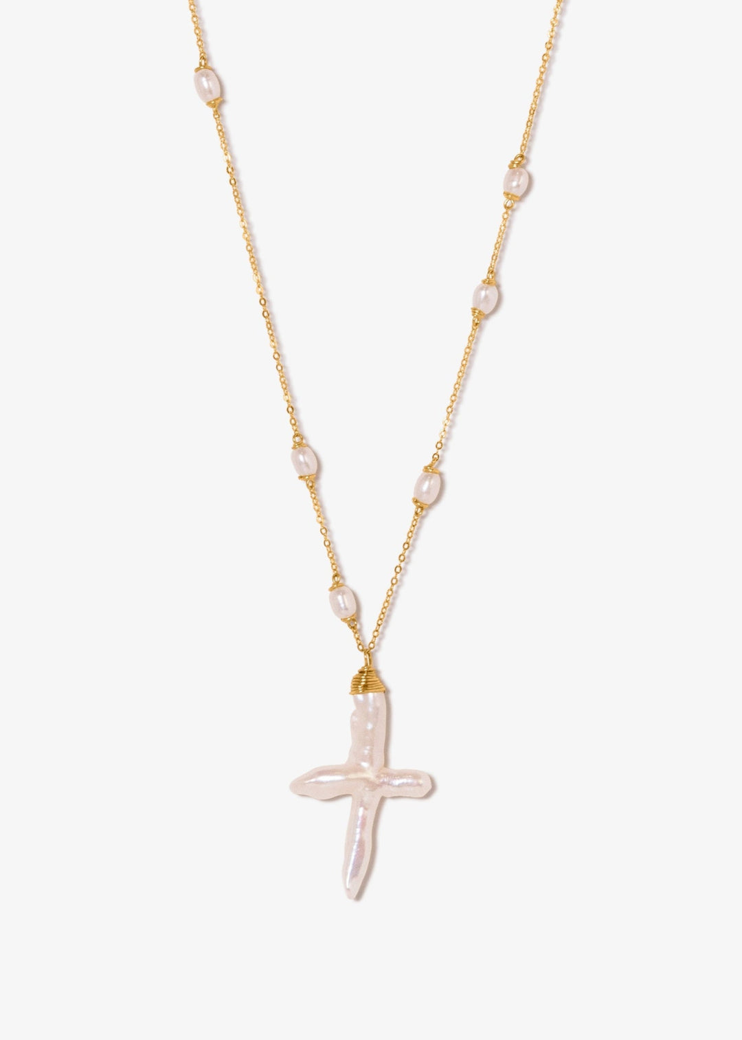 Rose Necklace - Designed to evoke the feeling of a cherished rosary, lovingly restored, our Rose necklace is both delicate and deeply sentimental. It is perfect for those who appreciate jewelry with meaning. 14K Gold-Filled Tarnish-Resistant &amp; Hypoallerge