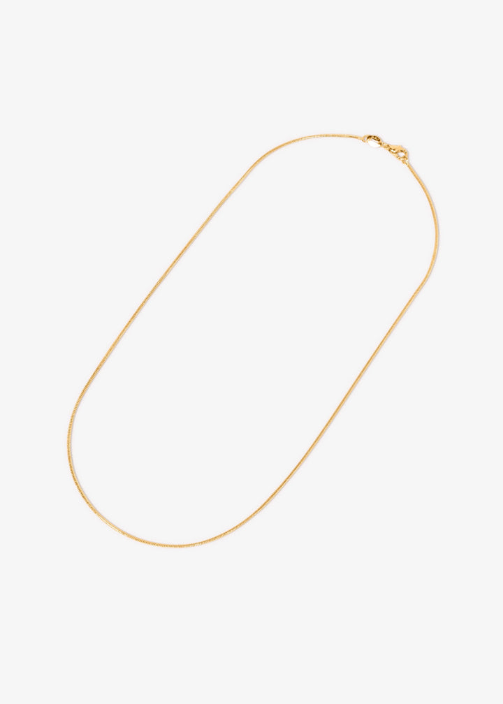 Gold-filled 18" snake chain