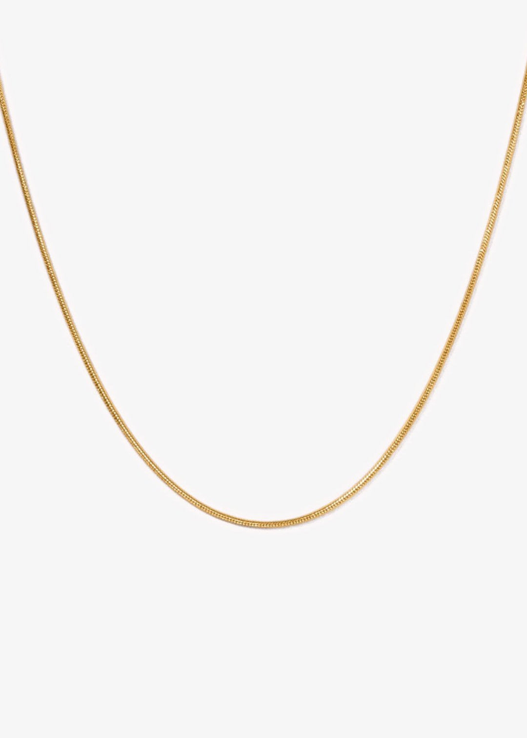 Gold-filled 18" snake chain