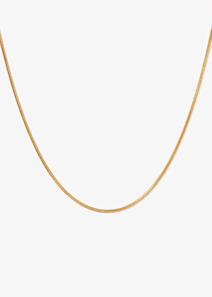 Gold-filled 18" snake chain