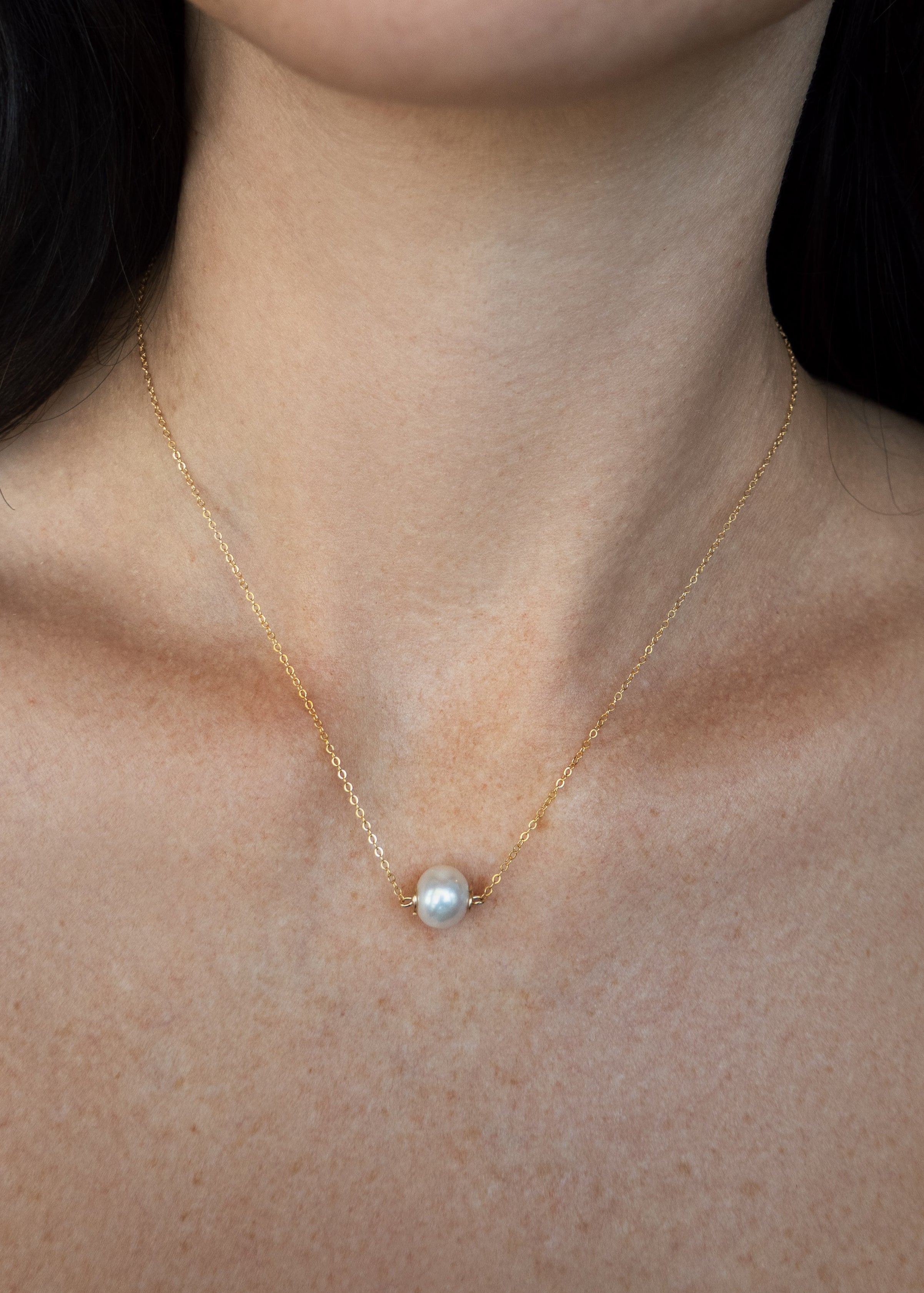 Solo Pearl Necklace - | Adorn Pili | Pearl Statement Jewelry