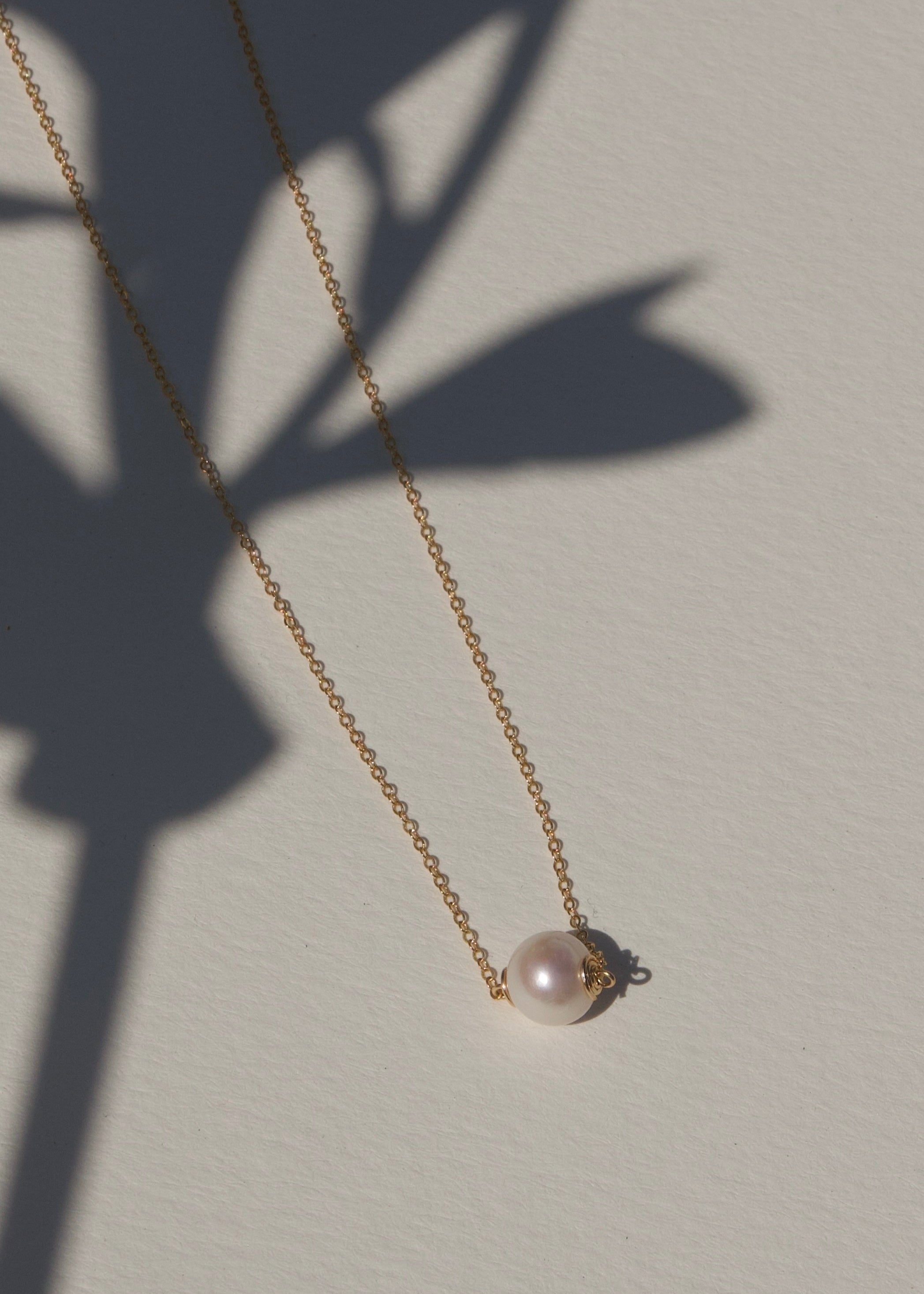 Solo Pearl Necklace - | Adorn Pili | Pearl Statement Jewelry