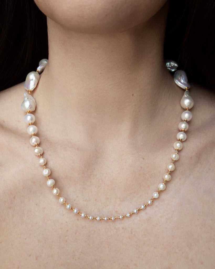 Wren Necklace - | Adorn Pili | Pearl Statement Jewelry