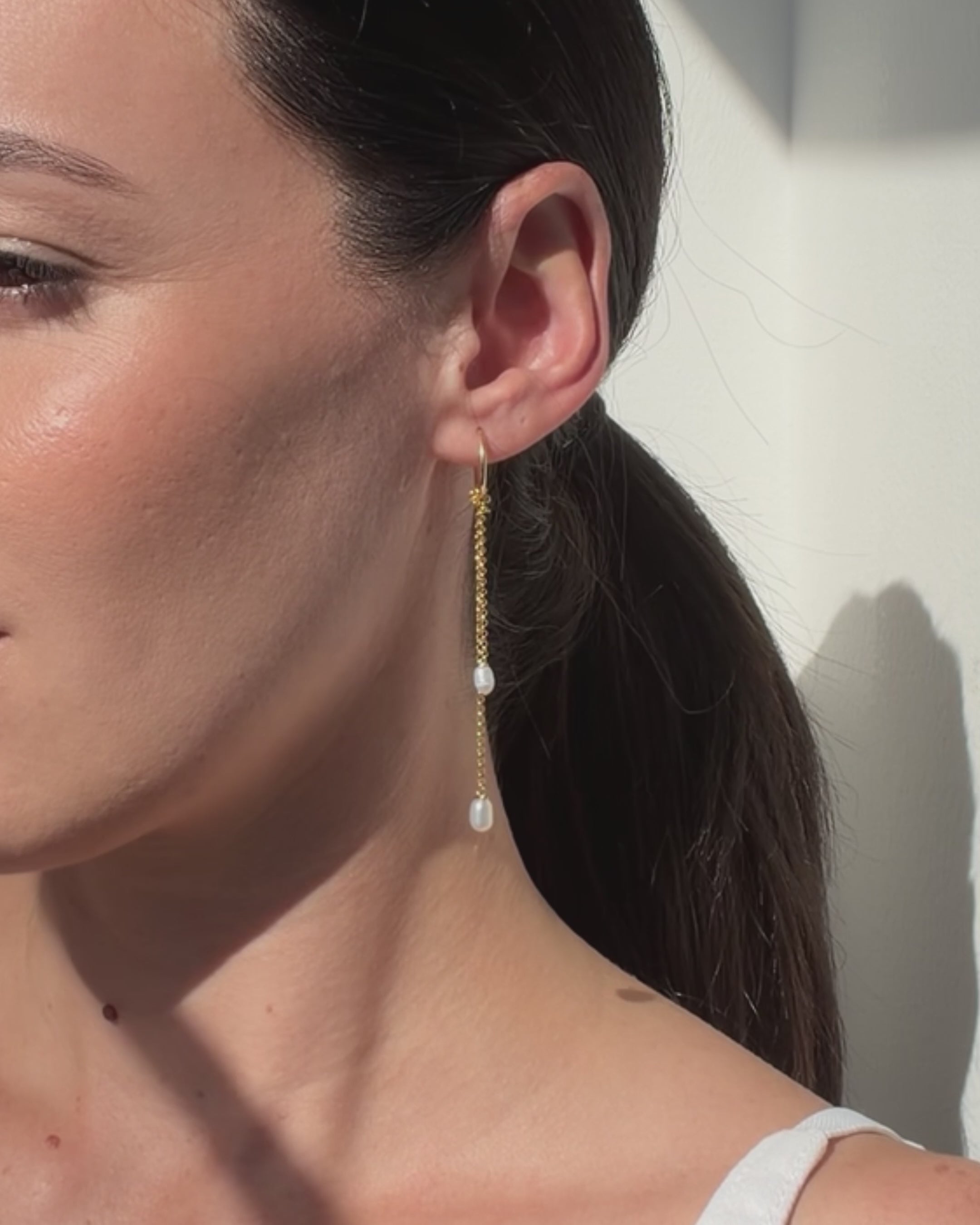Iris Earrings - | Adorn Pili | Pearl Statement Jewelry