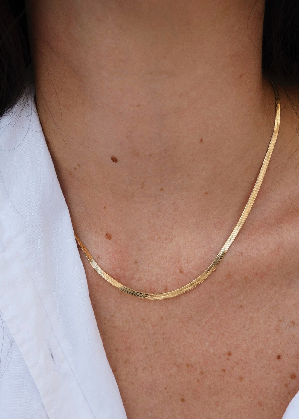 Sleeky necklace with 20" gold-filled chain