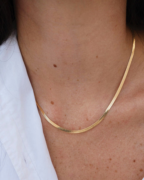 Herringbone Chain - | Adorn Pili | Pearl Statement Jewelry